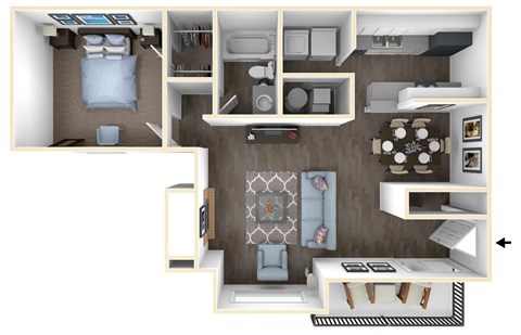 a floor plan image of the avenue at polaris apartments in columbus, oh